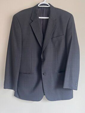 Mantles Blazer/Suit Jacket Men's Size R48 in Gray Made in Canada